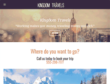 Tablet Screenshot of kingdomtravels.com
